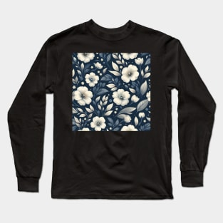 White Flowers Long Sleeve T-Shirt